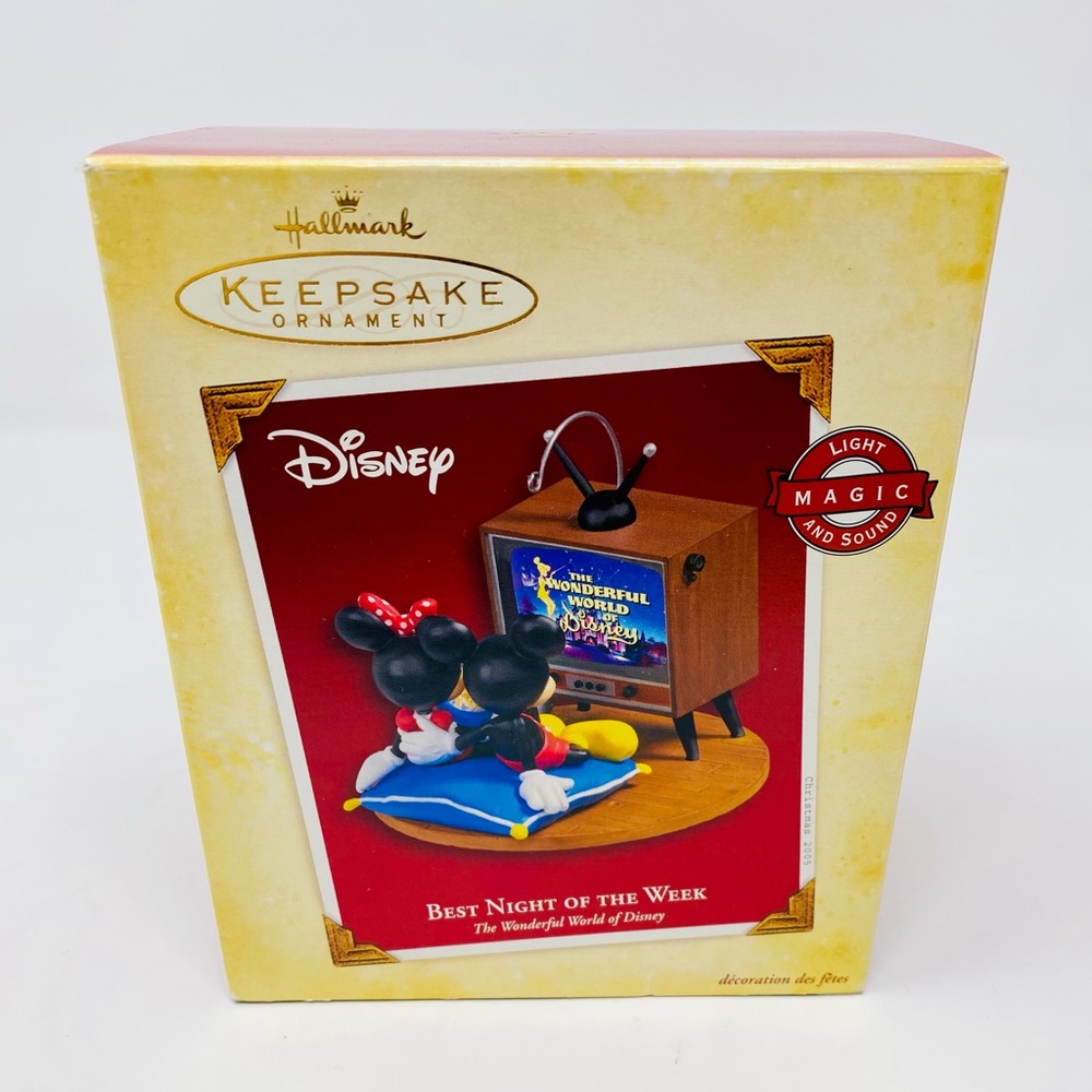 Vintage Disney Mickey & Minnie Best Night of the Week Ornament